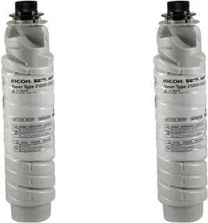 Ricoh 841337 Black Toner Cartridge 2-Pack for MP 2510, 2550, 2851, 3010, 3350, 3351