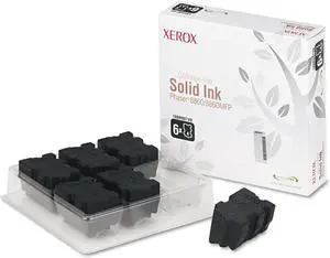 Xerox XER108R00749 108R00749 Solid Ink Stick, 6 Per Pack, Black
