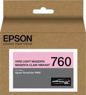 Epson 760, Light Magenta Ink Cartridge (T760620) Epson 760, Light Magenta Ink Cartridge (T760620)