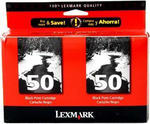 Lexmark 16G0093 Black Ink Cartridge Twin Pack