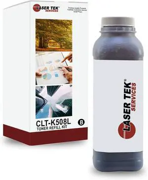 Laser Tek Services Compatible Toner Refill Kit Replacement for Samsung CLP670 CLT-K508L Works with Samsung CLP-620ND, CLX-6220FX 6250FX Printers (Black, 1 Pack) - 5,000 Pages