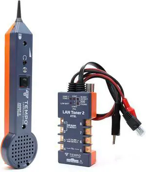 TEMPO AT8LK LAN Tone Generator and Probe Kit, Wire Tracer, Test Local Area Network Cabling, Wire Toner, Professional Grade TEMPO AT8LK LAN Tone Generator and Probe Kit, Wire Tracer, Test Local Area Network Cabling, Wire Toner, Professional Grade