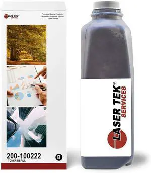 Laser Tek Services Compatible Toner Refill Kit Replacement for Xante 502 200-100222 Works with Xante Ilumina Glossy 502 Printers (Black, 1 Pack) - 15,000 Pages