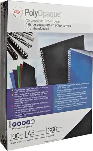GBC Polyopaque Binding Covers A4 300 Micron White (100 Pack)
