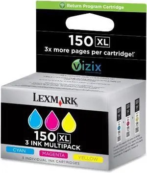 Lexmark High Yield 150XL CMY Tri-pack