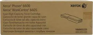 Xerox Phaser 6600/ WorkCentre 6605 Cyan High Capacity Toner-Cartridge (6,000 Pages) - 106R02225