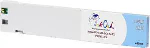 InkOwl Compatible Ink Cartridge Replacement for Roland ECO-SOL MAX Printers ESL3-4LC (440mL, Light Cyan) InkOwl Compatible Ink Cartridge Replacement for Roland ECO-SOL MAX Printers ESL3-4LC (440mL, Light Cyan)