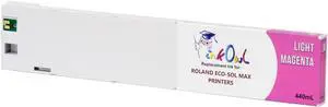 InkOwl Compatible Ink Cartridge Replacement for Roland ECO-SOL MAX Printers ESL3-4LM (440mL, Light Magenta) InkOwl Compatible Ink Cartridge Replacement for Roland ECO-SOL MAX Printers ESL3-4LM (440mL, Light Magenta)