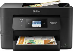 Epson Workforce Pro WF-3820 Wireless All-in-One Printer with Auto 2-Sided Printing, 35-Page ADF, 250-sheet Paper Tray and 2.7" Colour Touchscreen , Black