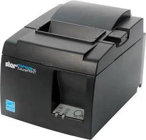 Star Micronics 39472110 Model TSP143IIIBi Thermal Printer, Auto-Cutter, Bluetooth, iOS, Android/Windows, Power Supply, Gray