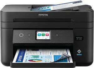 Epson Workforce WF-2960 Wireless All-in-One Printer with Scan, Copy, Fax, Auto Document Feeder, Automatic 2-Sided Printing, 2.4" Touchscreen Display, 150-Sheet Paper Tray and Ethernet