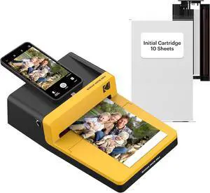 KODAK Dock ERA 4PASS Instant Photo Printer (4x6) (Instant Photo Printer + 10 Sheets)
