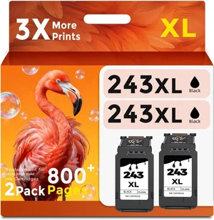 Ubinki 243 Black Ink Cartridge Replacement for Canon PG-243 XL 243xl PG243 to MG2522 MG2922 TR4520 TR4522 TS3322 TS3122 TS202 MX490 MX492 Printers (Black, 2-Pack) Ubinki 243 Black Ink Cartridge Replacement for Canon PG-243 XL 243xl PG243 to MG2522 MG2922 TR4520 TR4522 TS3322 TS3122 TS202 MX490 MX492 Printers (Black, 2-Pack)