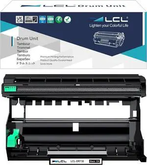 LCL Compatible Drum Unit Replacement for DR730 12000 Pages HL-L2310D HL-L2350DW HL-L2370DN MFC-L2710DW (Black) LCL Compatible Drum Unit Replacement for DR730 12000 Pages HL-L2310D HL-L2350DW HL-L2370DN MFC-L2710DW (Black)