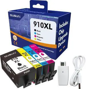 910XL Combo Pack Ink Cartridges (4-Pack), NOT Compatible with *e Series Printers, Replacement for HP OfficeJet 8010 8015 8018 8022, OfficeJet Pro 8020 8025 8028 8030 8035
