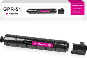 LeciRoba Remanufactured GPR-51 GPR51 Magenta Toner Cartridge Replacement for Canon GPR-51 8518B003AA for Canon ImageRunner Advance C250 C250if C350 C350if Printer (1-Pack, 8518B003AA) LeciRoba Remanufactured GPR-51 GPR51 Magenta Toner Cartridge Replacement for Canon GPR-51 8518B003AA for Canon ImageRunner Advance C250 C250if C350 C350if Printer (1-Pack, 8518B003AA)