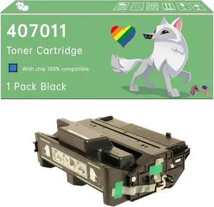 Compatible with Ricoh 407011 Toner Cartridge Work for Ricoh Aficio SP 4100NL Printers, with Chip, High Yield 8500 Pages, Exceptional Color Accuracy (1 Pack Black) Compatible with Ricoh 407011 Toner Cartridge Work for Ricoh Aficio SP 4100NL Printers, with Chip, High Yield 8500 Pages, Exceptional Color Accuracy (1 Pack Black)