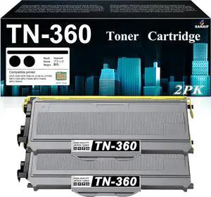TN360 Black Toner Cartridge with Chip 2-Pack Replacement for Brother TN330 TN-330 TN 360 TN-360 Toner Cartridge Work with MFC-7840W HL-2140 MFC-7340 MFC-7440N HL-2170W HL-2150N Printer (2 Black) TN360 Black Toner Cartridge with Chip 2-Pack Replacement for Brother TN330 TN-330 TN 360 TN-360 Toner Cartridge Work with MFC-7840W HL-2140 MFC-7340 MFC-7440N HL-2170W HL-2150N Printer (2 Black)