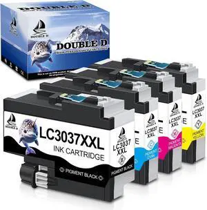LC3037 LC3037XXL Ink Cartridges Compatible Work with Brother LC3037 LC3037XXL LC3039, High Yield for MFC-J6945DW MFC-J5845DW XL MFC-J5945DW MFC-J6545DW XL (Black, Cyan, Yellow, Magenta, 4 Pack)