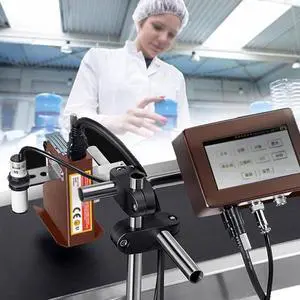 Inkjet Printer Online Batch Encoder,Automatic Inkjet Coding Machine,Date Coding Machine for Production Line,in Line Inkjet Coder,Industrial Inkjet Printer,12.7MM