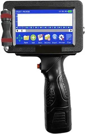 12.7/25.4mm Portable Printer QR Bar Batch Code Date Number Logo Expiry Date 24 Languages Handheld Inkjet Printer Wide Printing Material(with 2 ink-12.7mm) 12.7/25.4mm Portable Printer QR Bar Batch Code Date Number Logo Expiry Date 24 Languages Handheld Inkjet Printer Wide Printing Material(with 2 ink-12.7mm)