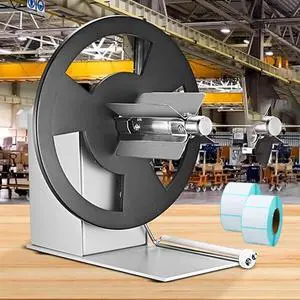 Automatic Label Rewinder Machine, Double Pull Rod Induction Label Rewinder with Bidirectional Rewinding, 1/1.5/3 Inch Cores Adjustable Speed for Logistics, Medicine, Automatic Label Rewinder Machine, Double Pull Rod Induction Label Rewinder with Bidirectional Rewinding, 1/1.5/3 Inch Cores Adjustable Speed for Logistics, Medicine,