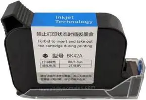 BK42A Compatible 12. 7mm Handheld Thermal Inkjet Printer Fast Dry Eco Solvent Ink Cartridge for Unencrypted Handheld Printers