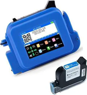 600DPI Mini Handheld Inkjet Printer, Detachable Smart Inkjet with HD LED Touch Screen & 42ml Quick Drying Ink Cartridge, Support 25 Language Switch, 1-12.7mm Print Height Adjustable 600DPI Mini Handheld Inkjet Printer, Detachable Smart Inkjet with HD LED Touch Screen & 42ml Quick Drying Ink Cartridge, Support 25 Language Switch, 1-12.7mm Print Height Adjustable