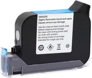 JS10 JS10M Eco Solvent Ink Cartridge Compatible with Thermal Handheld Printer 12. 7mm 600DPI Portable Expiry Date Inkjet Coder