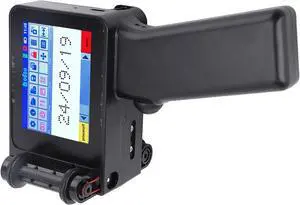 Dpofirs Handheld Inkjet Printer, Handheld Inkjet Printer Multilanguage 212.7mm Height Adjustable QR Code