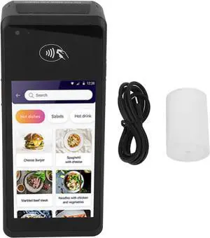 POS Receipt Printer 5in Screen Handheld 4G WiFi 1D 2D QR NFC Thermal Printer for Small Business