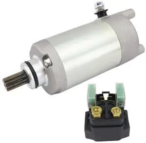 Starter and Relay Compatible with Printer Supplies for Part Number 4XE-81890-00-00 4XE-81800-00-00 18754 SM-7255 410-54016