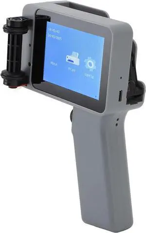 ViaGasaFamido Handheld Inkjet Printer, Portable Inkjet Printer, HD Touch Screen, Supports QR Codes and Barcodes for Various Materials