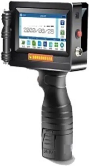 Smart Handheld Portable Printer, Inkjet 12.7mm for Plastic Metal Picture Variable Batch Number QR Code Printer Bag Carton(1 Printer 3 Inks)