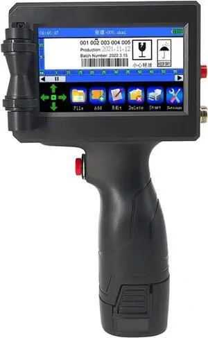 12.7mm Intelligent Handheld Printer, Code Qr Code Logo Touch Screen, Free Encryption Fast Drying Inkjet Printer(Machine with 1ink) 12.7mm Intelligent Handheld Printer, Code Qr Code Logo Touch Screen, Free Encryption Fast Drying Inkjet Printer(Machine with 1ink)