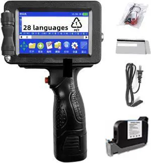 Multi Languages 12.7mm QR Bar Batch Code Date Number Logo Plastic Wood Metal Jet TIJ Fast Dry Inkjet Handheld Portable Printer Multi Languages 12.7mm QR Bar Batch Code Date Number Logo Plastic Wood Metal Jet TIJ Fast Dry Inkjet Handheld Portable Printer