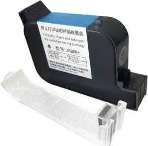 Fast Dry Eco Solvent Ink Cartridge Compatible with YAOMATEC 2588K+ 600DPI 12.7mm Handheld Thermal Inkjet Printer(1 Blue)