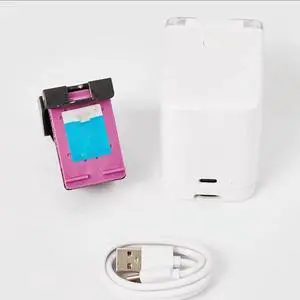 Handheld Color Printer, Mini Inkjet Printer for Paper, Food, Skin, Rechargeable Portable Printer for DIY, Labeling, Tattoos, Small Business Use