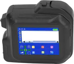 Hyuduo Handheld Inkjet Printer 4.3 Inch Touch Screen Portable Inkjet Coder 2-12.7mm Adjustable Printing Height for QR Code Barcode Date Logo on Any Surface with Upgraded (US Plug AC110240V)