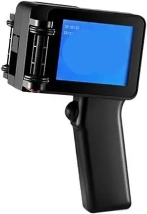 Handheld Printer, Portable Handheld Inkjet Printer with Ink Cartridge QR Code Printer Expiration Date Marking Date Coding,for Small Industrial