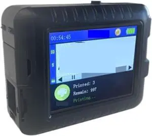 Handheld Printer, Handheld Printer, Portable Small Coding Machine, Mini Inkjet Printer, Multi-Language Printing, Quick-Drying Inkjet Printer,for Small Industrial(Black)