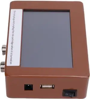 Hyuduo 12.7mm Online Inkjet Printer, 4.3 Inch Touch Screen Mobile Inkjet Coding Machine with External U Disk Connection for Production Line Printing Text Numbers (US Plug 100240V)