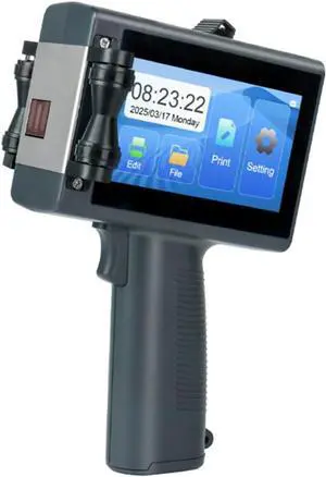T10 Upgrade Handheld Inkjet Printer for Printing Text QR Code, B ode, Date, Time, Batch Number on Metal Wood, Glass Cloth, Paper Boxes, and Plastic (Handheld Inkjet Printer)