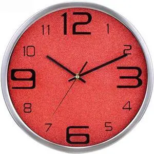 Watch Wall Clock 12 inches Metal Ultra-Quiet Living Room Wall Clock Watch Wall Charts Minimalist Bedroom Creative Quartz Wall Clock Retro Wall Clock Wall Clock (Color : Champagne Gold) (Daz