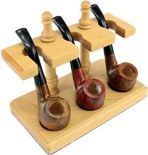 Tobacco Pipe Stand Holder, Cigar Smoking Pipe Rack Hand Made Tobacco Smoking Pipes Decorative Box