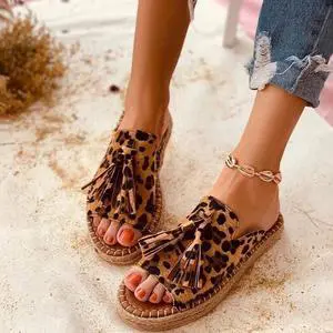 Sandals Women Flat Sole Tassel Slipper Beach Front Slip On Sandals Bohemia Fashion Casual Open Toe Non-Slip Flip Flop,06,37 Sandals Women Flat Sole Tassel Slipper Beach Front Slip On Sandals Bohemia Fashion Casual Open Toe Non-Slip Flip Flop,06,37