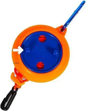 12M Clothesline Plastic Washing Line Supplied Fittings Indoor Outdoor Camping Portable Clothesline Laundry Airer Fix (Blue 17 * 6 * 16cm)