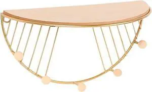 Iron Storage Brackets Organizer Wall Key Holder Bathroom Organizer Storage Shelf for Home and Kitchen Supplies (Color : Gold, Size : 30cm) (Gold 30cm) Iron Storage Brackets Organizer Wall Key Holder Bathroom Organizer Storage Shelf for Home and Kitchen Supplies (Color : Gold, Size : 30cm) (Gold 30cm)