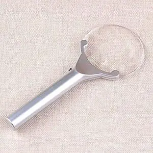 Magnifying Glass 2.5X 6X 90mm Magnifying Glass Loupe Glasses Handheld LED Illuminated Educational Toy Reading Magnifier with Light for Old Men