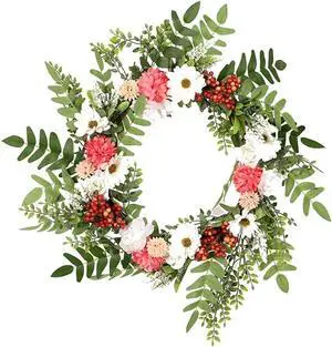 Qiuju Qianmen Home Decoration Spring and Flower Ring Door Hanger (D 40cm)